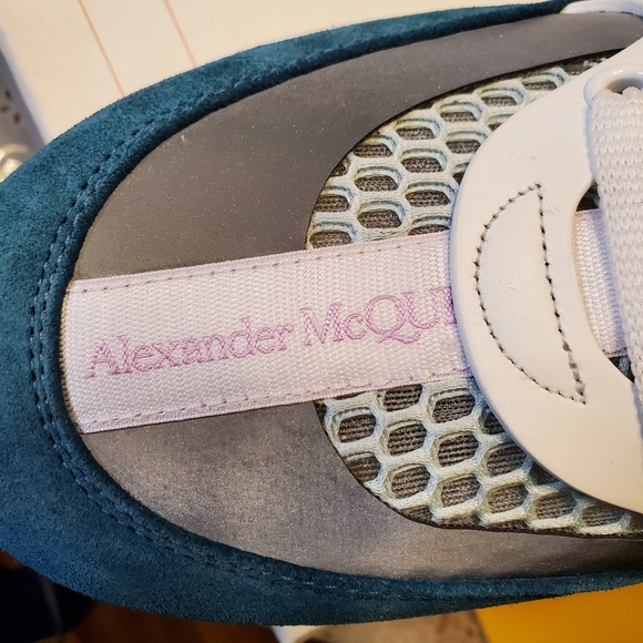 Alexander Mcqueen men Mix - Media trainer sneakers White , Multi Color. 9(EU42) - Picture 13 of 14